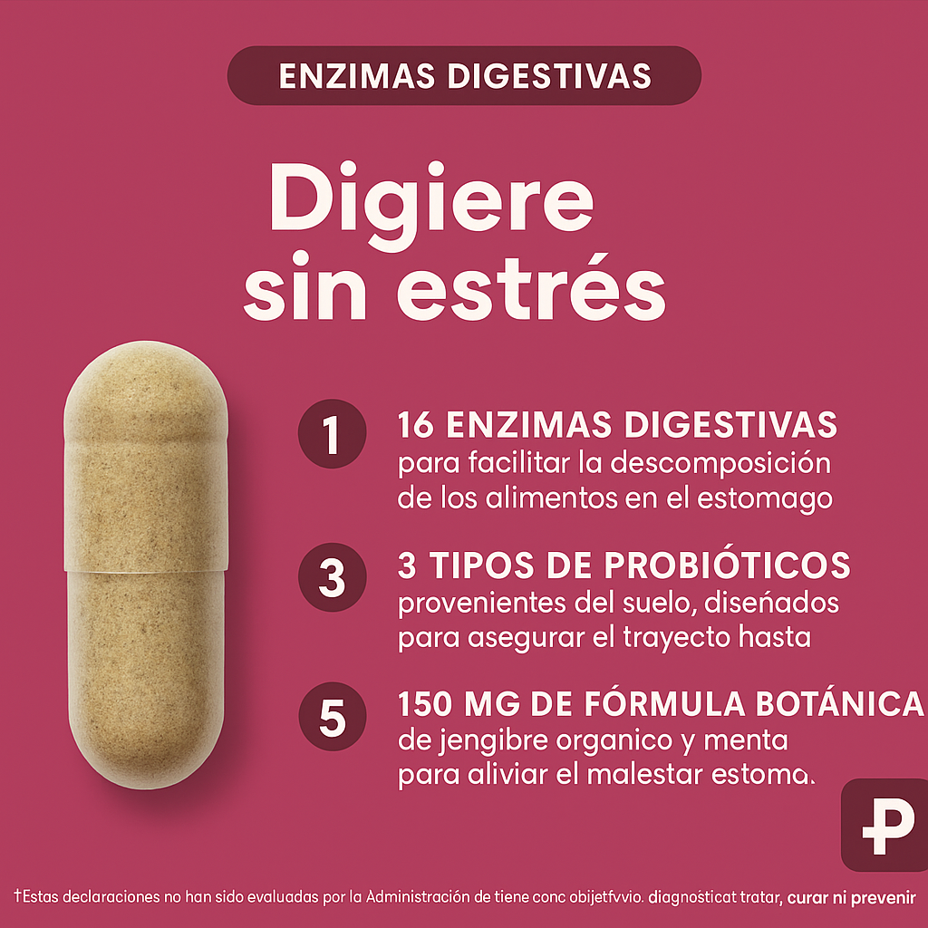 Nuestros™ – 60 Billion Probiotic + Enzimas Digestivas