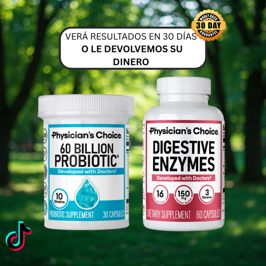 Nuestros™ – 60 Billion Probiotic + Enzimas Digestivas