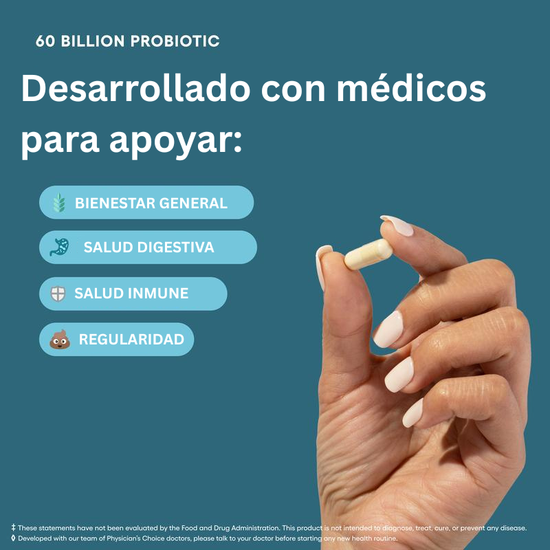 Nuestros™ – 60 Billion Probiotic + Enzimas Digestivas